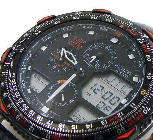 Citizen Promaster NaviHawk RED DEVILS Worldtime Alarm Chronograph!