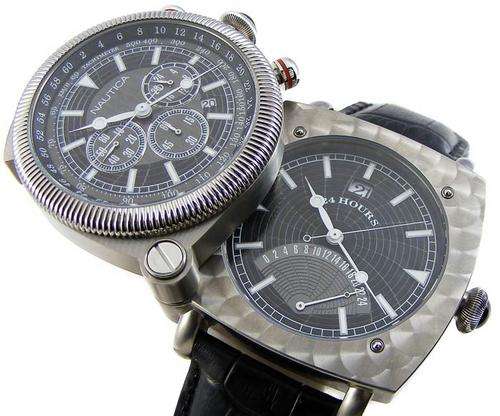 Rare Collectible Nautica Spettacolare Duo Flip Case Titanium Chronograph **R6999.00 value**