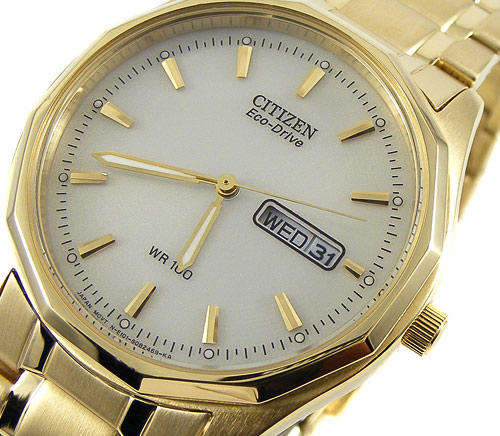 CITIZEN CORSO Goldtone Eco-Drive Gents 6 Months Power Reserve.