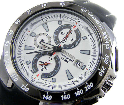 SEIKO Racer TiCN 1/5sec Tachymeter Alarm/DualTime Chronograph!