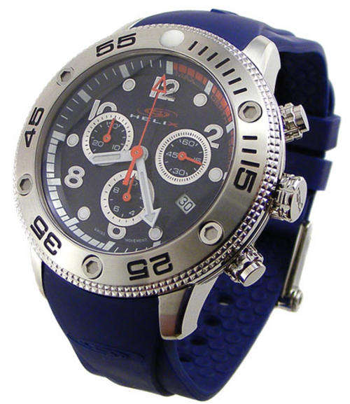 HELIX SCUBA DIVER 300m/30bar Swiss Sapphire Marine Sports Chronograph.