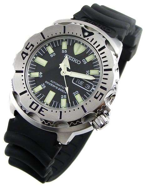 SEIKO BLACK MONSTER AUTOMATIC SCUBA 200m DIVER