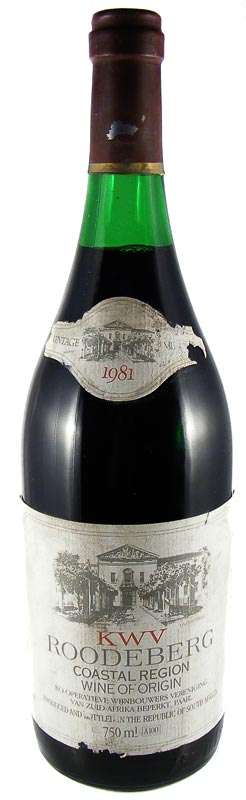 KWV ROODEBERG 1981 - Deceased Estate Wine Collection Auction!