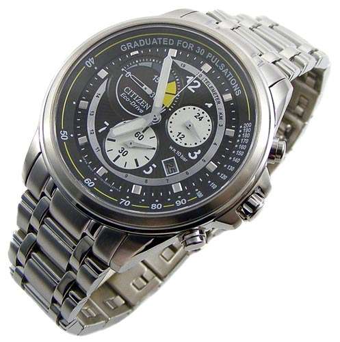 CITIZEN SAPPHIRE Pulsometer Telechrono Eco-Drive!