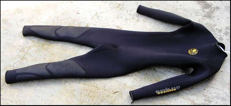 POSEIDON Full Length 1 Piece 5mm Wetsuit - Medium large.