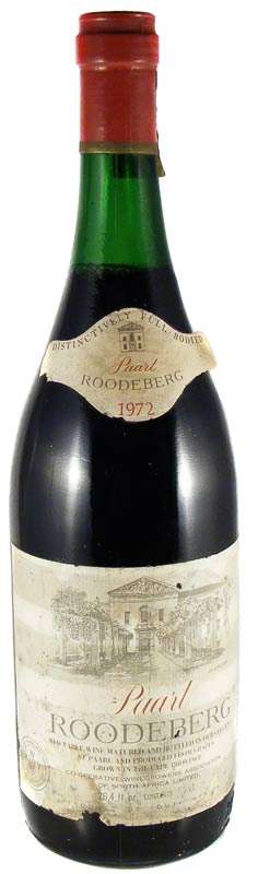 PAARL ROODEBERG 1972- Deceased Estate Wine Collection Auction!