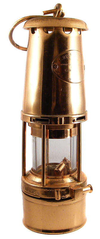Copper Plated Wolf Safety Lamp no. 7 - Green & Sons