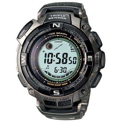 *R6999* CASIO PROTREK TITANIUM  PRG130T 3 Sensor Solar! Compass-Barometer-Altimeter-Thermometer!!