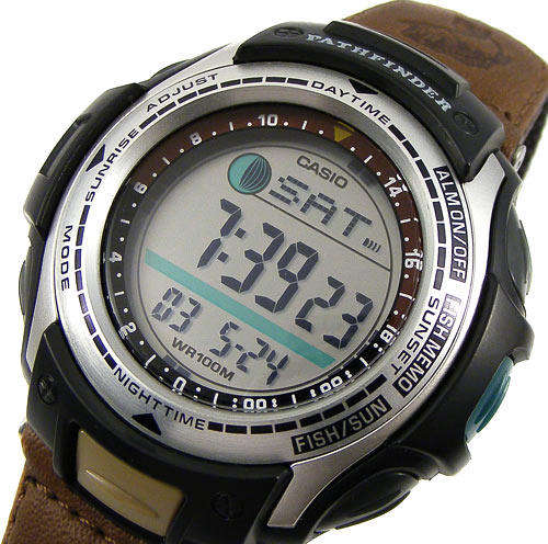 CASIO PATHFINDER Fishing Timer/Moon Age/Sunrise/Sunset/Vibration Sports watch!