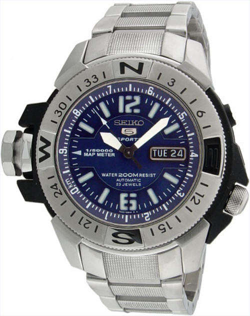 SEIKO SPORT ULTRA TOUGH Map Meter Compass Bezel 200m Automatic