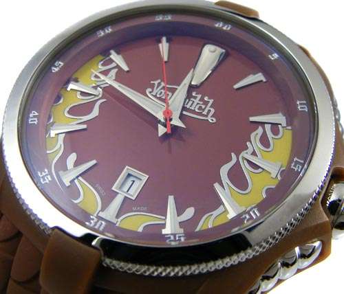 QUALITY VON DUTCH Angel Brown - Swiss made, Sapphire glass
