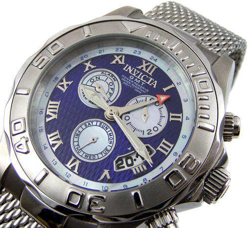 $695 INVICTA Ltd Edition Sea Wizard Swiss Alarm Power Reserve GMT!