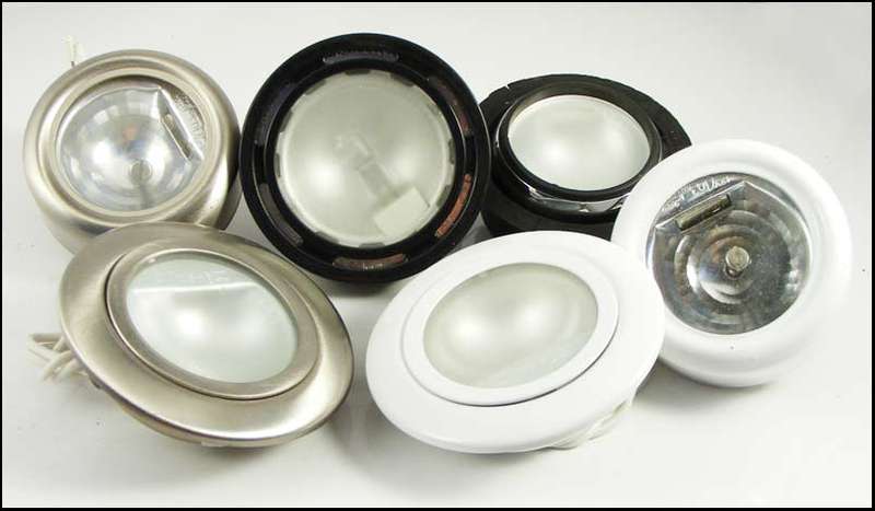 Set of 6 12V Halogen Cabinet Downlighters