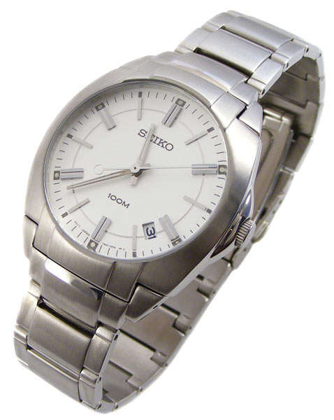 SEIKO Gents 100m Brushed Stainless Steel 7N42 Quartz Date