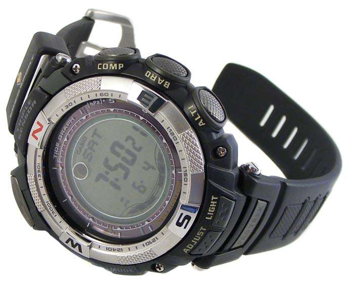 *R5999* CASIO PROTREK PRG130 3 Sensor Solar! Compass-Barometer-Altimeter-Thermometer!!