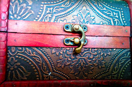 3Pcs Vintage Style Treasure Chest, Wooden Jewellery Box, Storage Gift Case, Quality - (S,M,L)