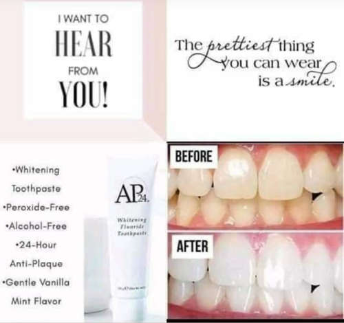 Whitening Fluoride Toothpaste AP 24