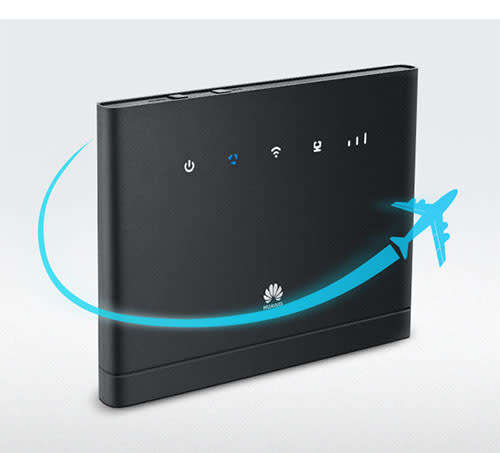 Huawei Wifi LTE B315 Router 4G (Black - Takes Sim Card and Open to any Network)