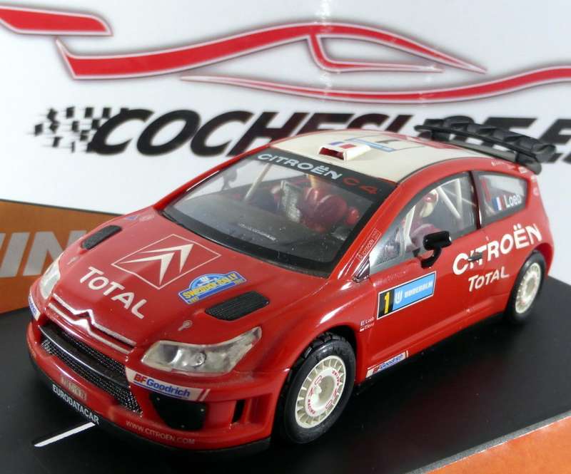 Ninco Red Citroen C4 Racing Slot Car(WORKS ON SCALEXTRIC)