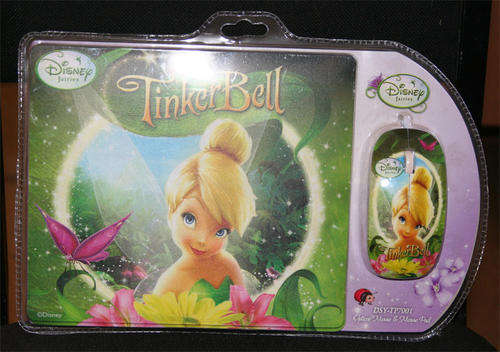 Disney TinkerBell Optical USB Mouse & Mouse Pad