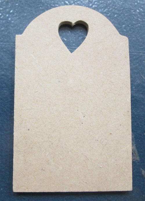 The Velvet Attic - Wood blank cutout - Heart Plaque Mini