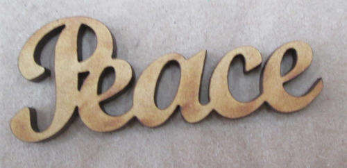 The Velvet Attic - Wood blank laser cutout  - Peace