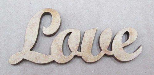 The Velvet Attic - Wood blank laser cutout  - Love