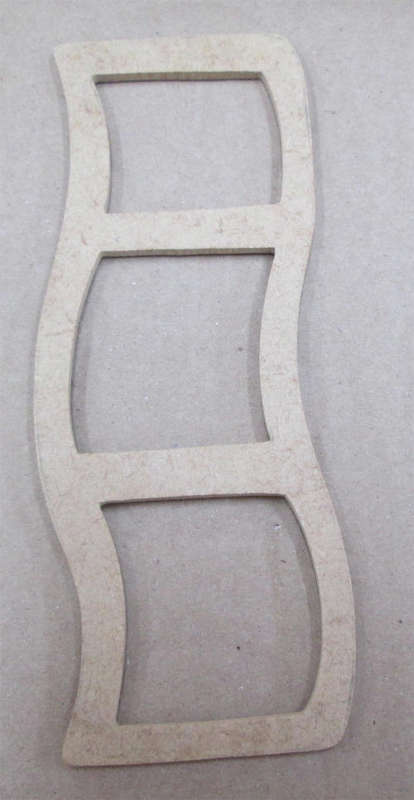 Wood blank cutout  - Film Frame - Large