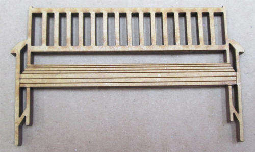 Wood blank laser cutout  - Garden Bench