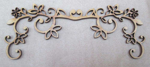 The Velvet Attic - Wood blank laser cutout  - Border Double Daisy