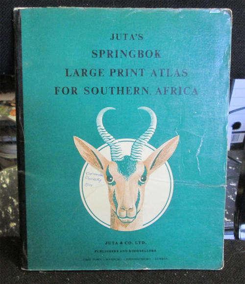 Juta's Springbok Large Print Atlas for Southern Africa 1975
