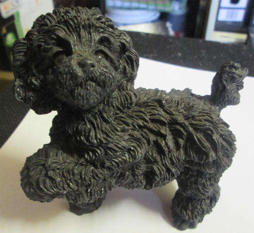 Russ Berrie US - Resin Black Poodle