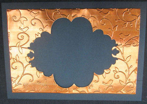 The Velvet Attic - Die Cut Foil Embossed Bird Frame - Copper