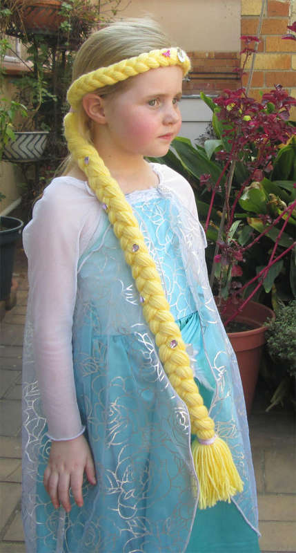 Handmade Woolen Hair Braid - Tangled Rapunzel