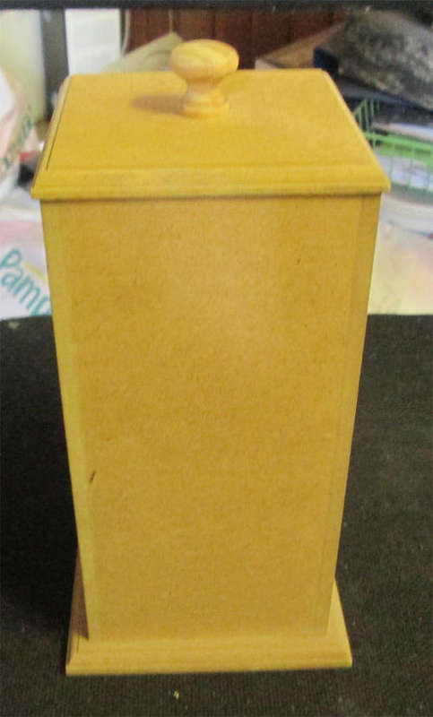 The Velvet Attic - Wood blank MDF - Canister with Loose Lid - Large