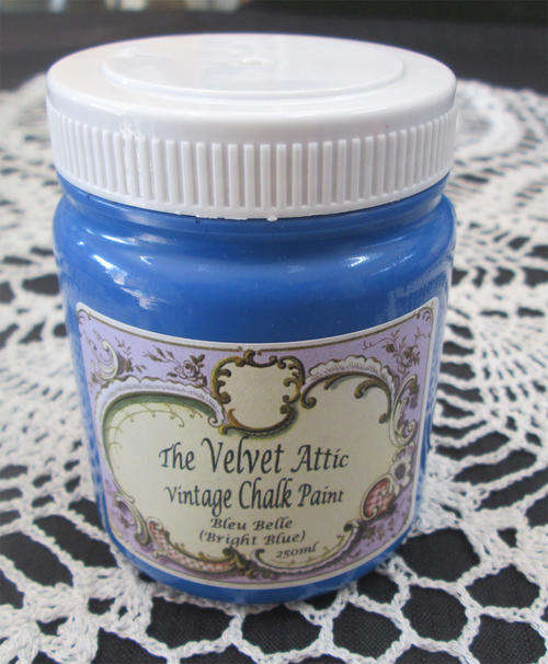 The Velvet Attic - Vintage Chalk Paint 250ml - Bleu Belle (Bright Blue)