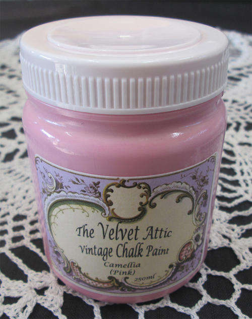 The Velvet Attic - Vintage Chalk Paint 250ml - Camellia (Pink)