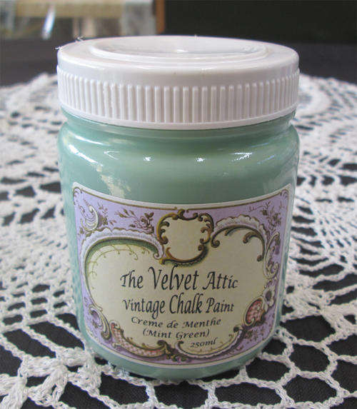 The Velvet Attic - Vintage Chalk Paint 250ml - Creme de Menthe (Mint Green)
