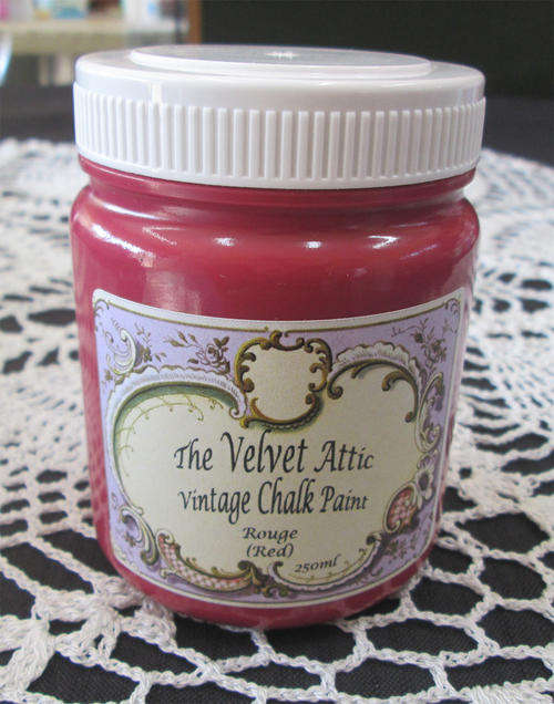 The Velvet Attic - Vintage Chalk Paint 250ml - Rouge (Red)