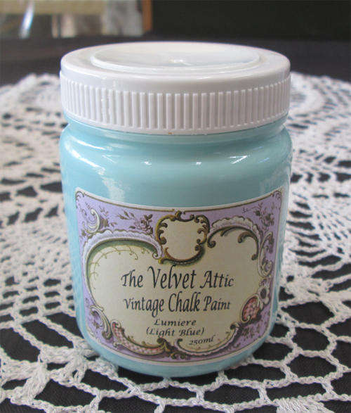 The Velvet Attic - Vintage Chalk Paint 250ml - Lumiere (Light Blue)