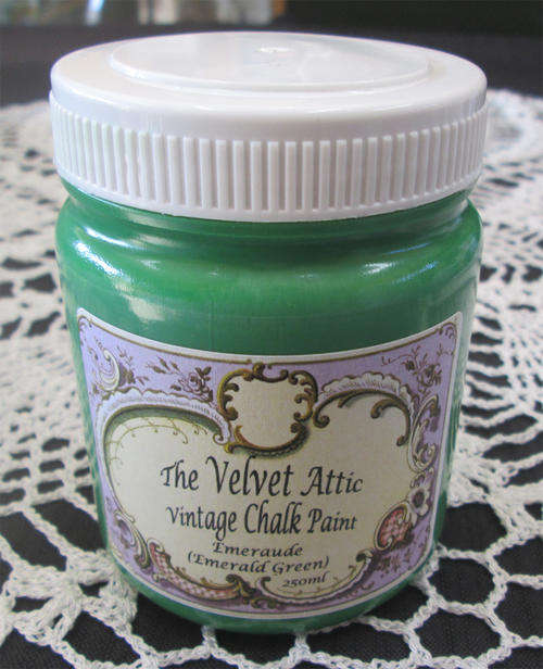 The Velvet Attic - Vintage Chalk Paint 250ml - Emeraude (Emerald Green)