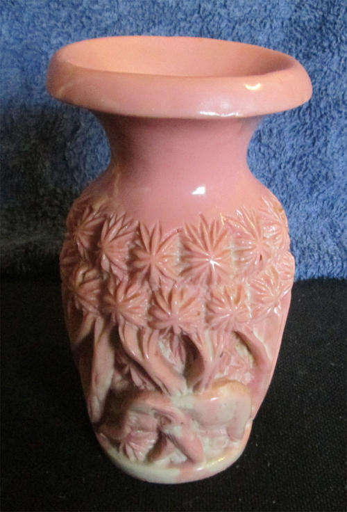 Resin Moulded Elephant Vase