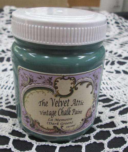 The Velvet Attic - Vintage Chalk Paint 250ml - La Memoire (Dark Green)