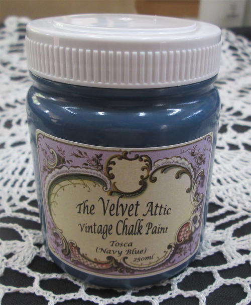 The Velvet Attic - Vintage Chalk Paint 250ml - Tosca (Navy Blue)