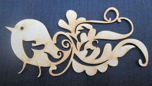 The Velvet Attic - Wood blank laser cutout  - Birdie of Paradise