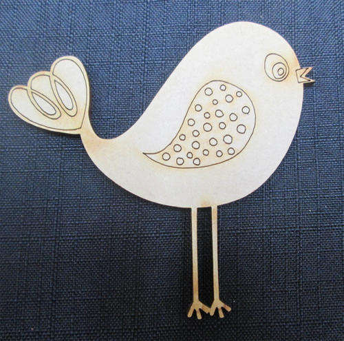 The Velvet Attic - Wood blank laser cutout - Funky Chick 1