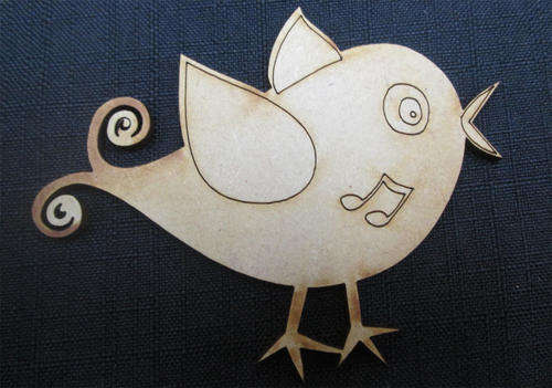 The Velvet Attic - Wood blank laser cutout - Funky Chick 2