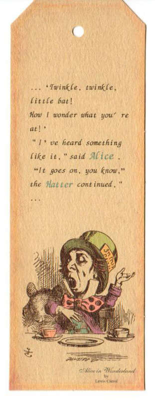 The Velvet Attic - Vintage Card Tags - Alice In Wonderland - 4.8cm x 14.2cm