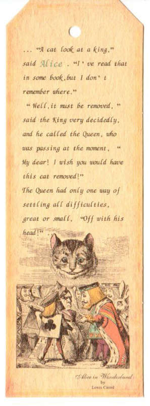 The Velvet Attic - Vintage Card Tags - Alice In Wonderland - 4.8cm x 14.2cm