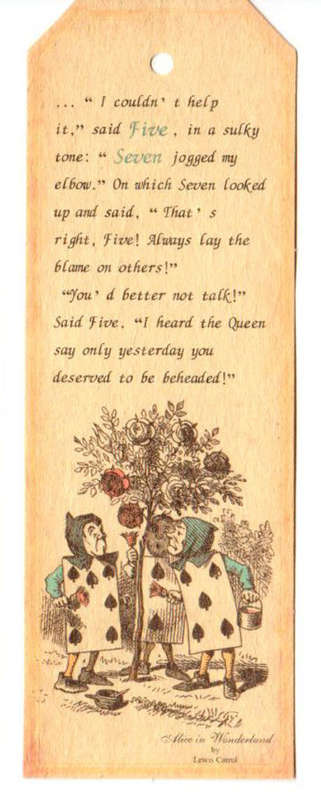 The Velvet Attic - Vintage Card Tags - Alice In Wonderland - 4.8cm x 14.2cm